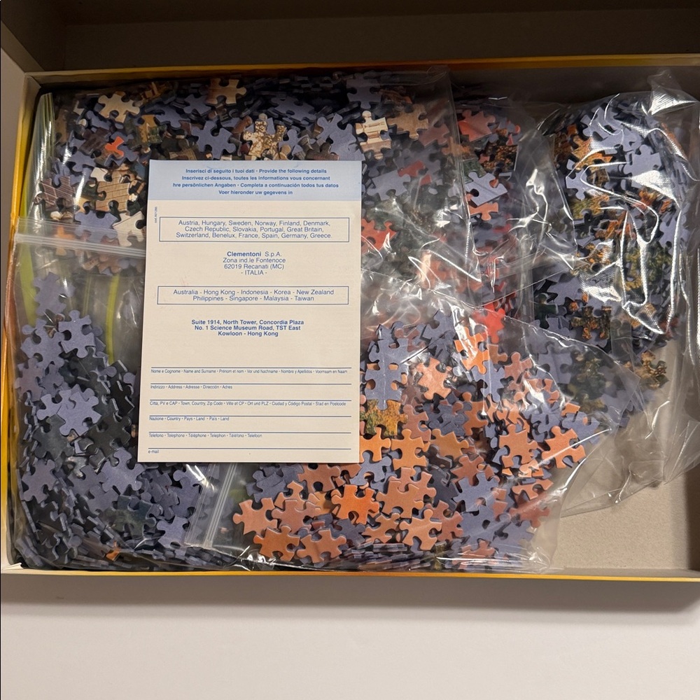 Vintage. CLEMENTONI. High Quality Collection Puzzle - 3000 Ps - Multicolor. NWOT - Picture 5 of 6